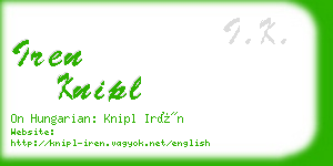 iren knipl business card